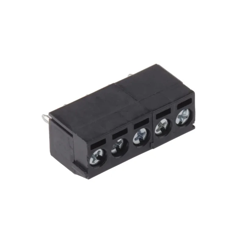 RS PRO PCB Terminal Block 5-Contact 3.5 mm Pitch 1 Row 300V Screw Connection Polyamide Housing 897-1348