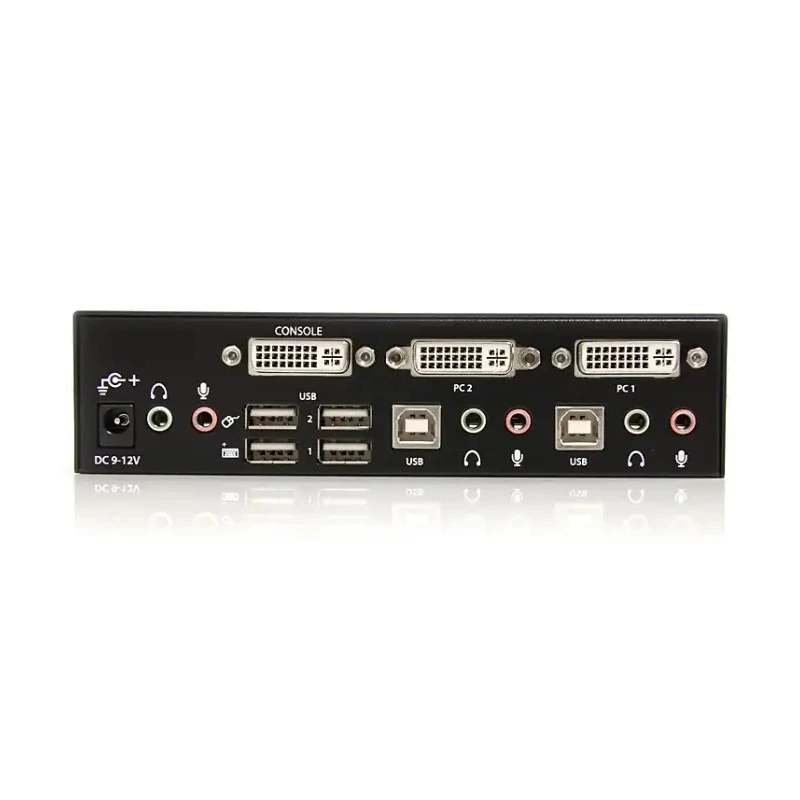 StarTech.com 2 Port 1 Displays USB DVI KVM Switch 3.5 mm Stereo Audio Support 1920 x 1200 Pixel Maximum Resolution SV231DVIUA
