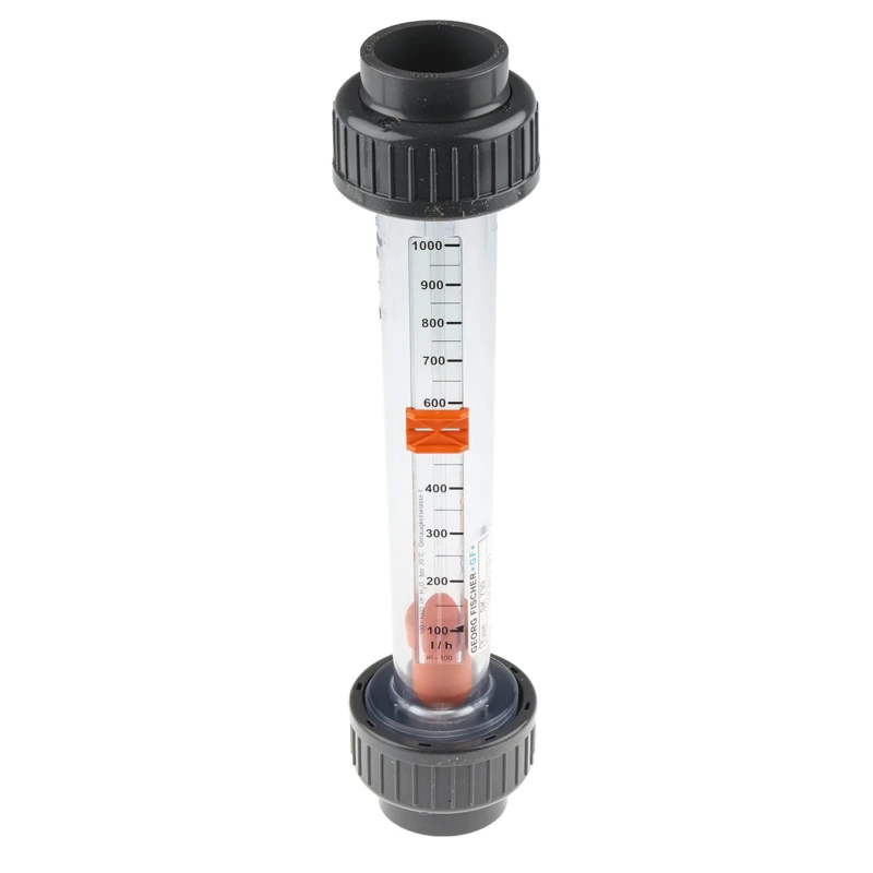 Georg Fischer Short Version Series Flow Meter with Plastic Body, Connection Thread Size 1 in, 1-1/2 in, 3/4 in 198803329