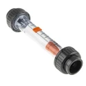 Georg Fischer Short Version Series Flow Meter with Plastic Body, Connection Thread Size 1 in, 1-1/2 in, 3/4 in 198803329