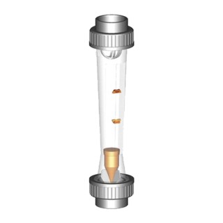 Georg Fischer Flow Meter Plastic Body with Polyvinylidene Fluoride Wetted Parts to 200 L/h, BS Connection 198807005