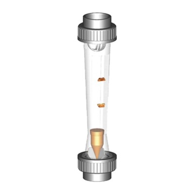 Georg Fischer Flow Meter Plastic Body with Polyvinylidene Fluoride Wetted Parts to 200 L/h, BS Connection 198807005