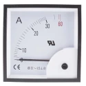RS PRO Analogue Panel Ammeter 30 A AC, 92 mm x 92 mm, ±1.5 % Accuracy, Moving Iron 901-0368