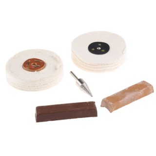 RS Pro Plastic Polishing Kit Plastic and Bakelite Polishing Kit Containing Brown Bar, Tapered Spindle, Buff Bar 901-0618