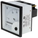 RS PRO Analogue Voltmeter AC 68 mm x 68 mm Cutout, ±1.5% Accuracy, 0 to 300 V Range 901-0526