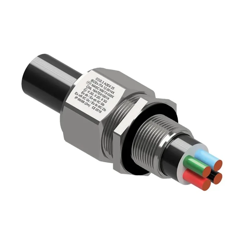 Moflash A2EX Series Metallic Stainless Steel Cable Gland M20 Thread, 11 mm min., 15 mm max., IP68, IP66 A2EX