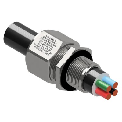 Moflash Nickel Plated Brass Cable Gland M20 Thread Size, 11 mm to 15 mm Cable Diameter, IP68 IP66, A2EX Series A2EX