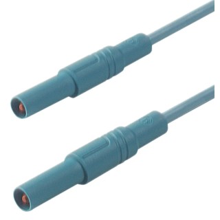 Hirschmann Test & Measurement Connector Test Lead 16A, 1000 V AC/DC, Blue, 2 m Lead Length 934176102