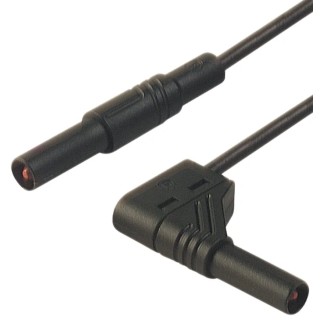 Hirschmann Test & Measurement Connector Test Lead 16A, 1000 V ac/dc, Black, 2 m Lead Length 934184100