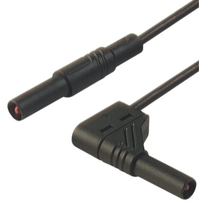Hirschmann Test & Measurement Connector Test Lead 16A, 1000 V ac/dc, Black, 2 m Lead Length 934184100