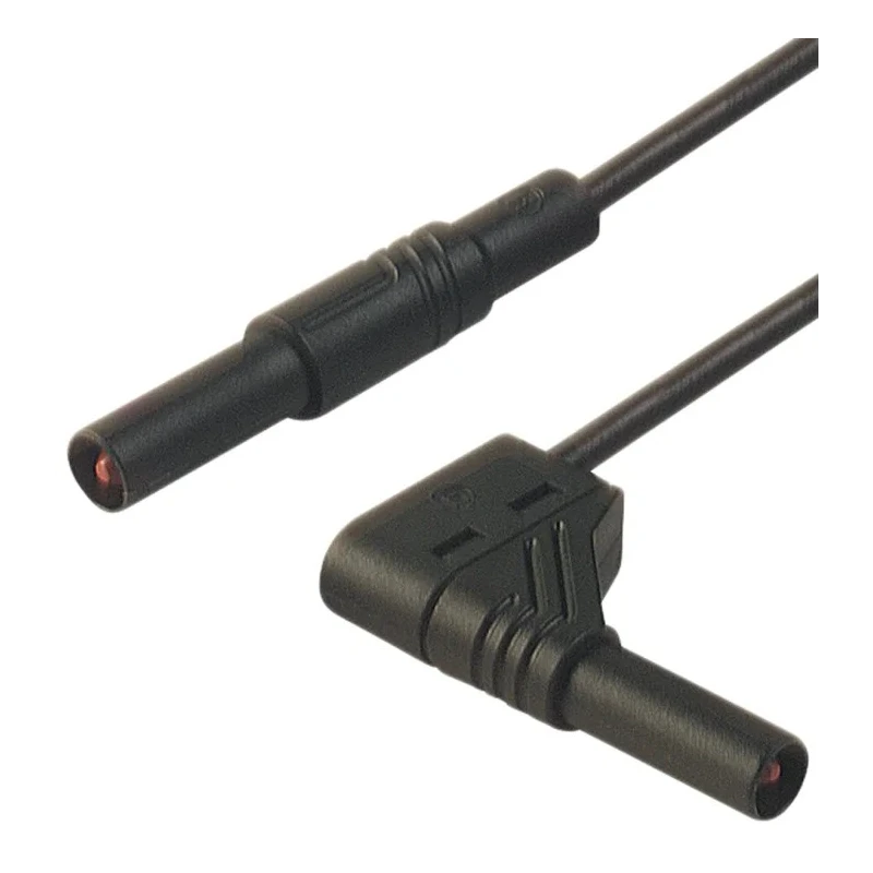 Hirschmann Test & Measurement Connector Test Lead 16A, 1000 V ac/dc, Black, 2 m Lead Length 934184100