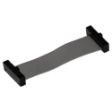 Samtec Flat Ribbon Cable 1.27 mm Pitch, 20 Conductors, 50 mm Length, 63V, RoHS Compliant FFSD-10-D-02.00-01-N