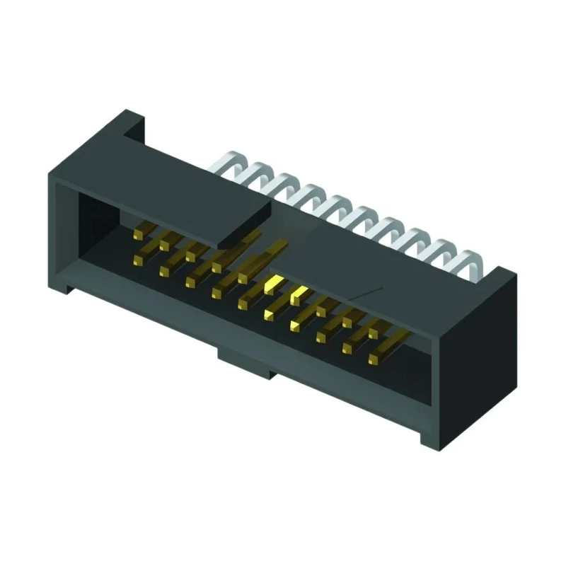 Samtec SHF Series Right Angle Through Hole PCB Header 34 Contacts 1.27 mm Pitch 2 Row Shrouded SHF-117-01-L-D-RA