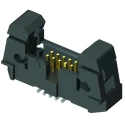 Samtec EHF Series Straight Surface PCB Header, 26 Contacts, 1.27 mm Pitch, 2 Row, Shrouded EHF-113-01-L-D-SM