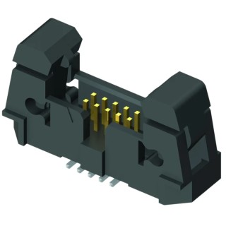 Samtec EHF Series Straight Surface PCB Header, 26 Contacts, 1.27 mm Pitch, 2 Row, Shrouded EHF-113-01-L-D-SM