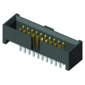 Samtec SHF Series Straight Through Hole Shrouded PCB Header, 40 Contacts, 1.27 mm Pitch, 2 Row, Gold Plated SHF-120-01-L-D-TH