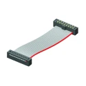 Samtec TCSD Series Flat Ribbon IDC Socket Cable Assembly 250 mm Length Grey PVC Jacket TCSD-13-D-10.00-01-N