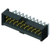 Samtec STMM Series Right Angle Through Hole PCB Header, 30 Contacts, 2 mm Pitch, 2 Row, Shrouded STMM-115-02-L-D-RA