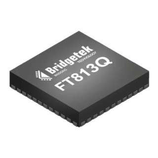 Bridgetek Graphics Controller 60 MHz 800 x 600 Pixels SPI 56-Pin VQFN FT813Q-T