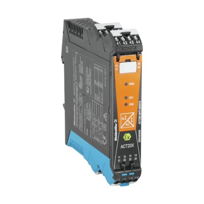 Weidmüller Signal Conditioner Current Input/Output, 4-20 mA, 19.2-31.2 V Supply, DIN Rail Mount, IECEx Certified ACT20X