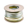 RS PRO Green, Yellow 2.5 mm² Hook Up Wire, 14 AWG, 45 x 0.25 mm Core Strands, 100 m Length, Polyvinyl Chloride 902-8414