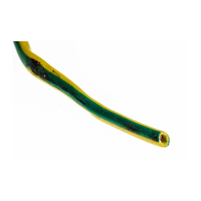 RS PRO Green, Yellow 2.5 mm² Hook Up Wire, 14 AWG, 45 x 0.25 mm Core Strands, 100 m Length, Polyvinyl Chloride 902-8414
