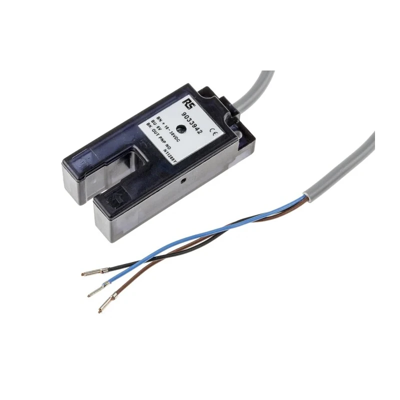 RS PRO Through Beam Photoelectric Sensor Fork Style 7 mm Detection Range, PNP NO Output, IP64 Protection 903-3942