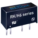 Recom 1W SIP7 Single Output Through Hole DC/DC Converter, 15V DC Output, 66mA, 24V DC Input, 4kV Isolation RK-2415S/H6