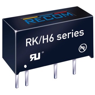 Recom 1W SIP7 Single Output Through Hole DC/DC Converter, 15V DC Output, 66mA, 24V DC Input, 4kV Isolation RK-2415S/H6