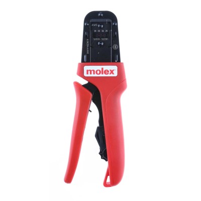 Molex Hand Crimp Tool, Hand Operation, IPC/WHMA A-620 Class 2, RoHS, 28 to 26 AWG Wire Size, Premium Grade Series 63819-4400