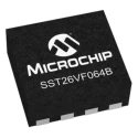 Microchip Split Gate 64 MB SPI Flash Memory 8-Pin WDFN Interface 104MHz SST26VF064B-104I/MN