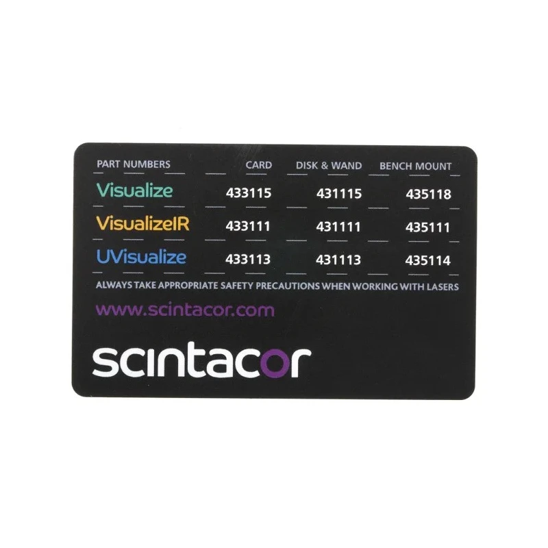 Scintacor Laser Alignment Detector Card Visualise IR Series Active Area 450 mm² 433111