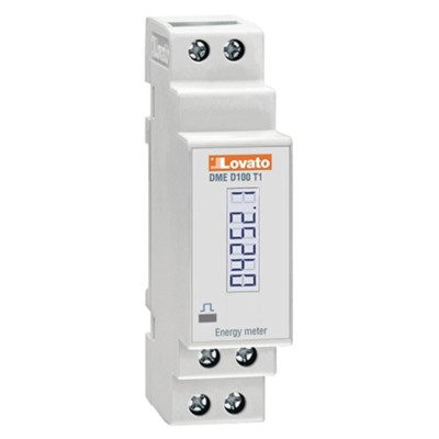 Lovato Electric 1 Phase Electronic LCD Energy Meter with MID Certification DMED100T1MID