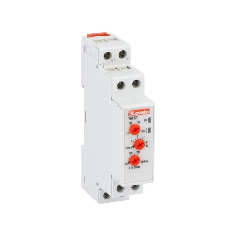 RS PRO TM Series DIN Rail Timer Relay, DPST, 2-Contact, 24 to 48 V dc 24V ac, 240 V ac, 0.1 s to 10 min, Valve Function TMST