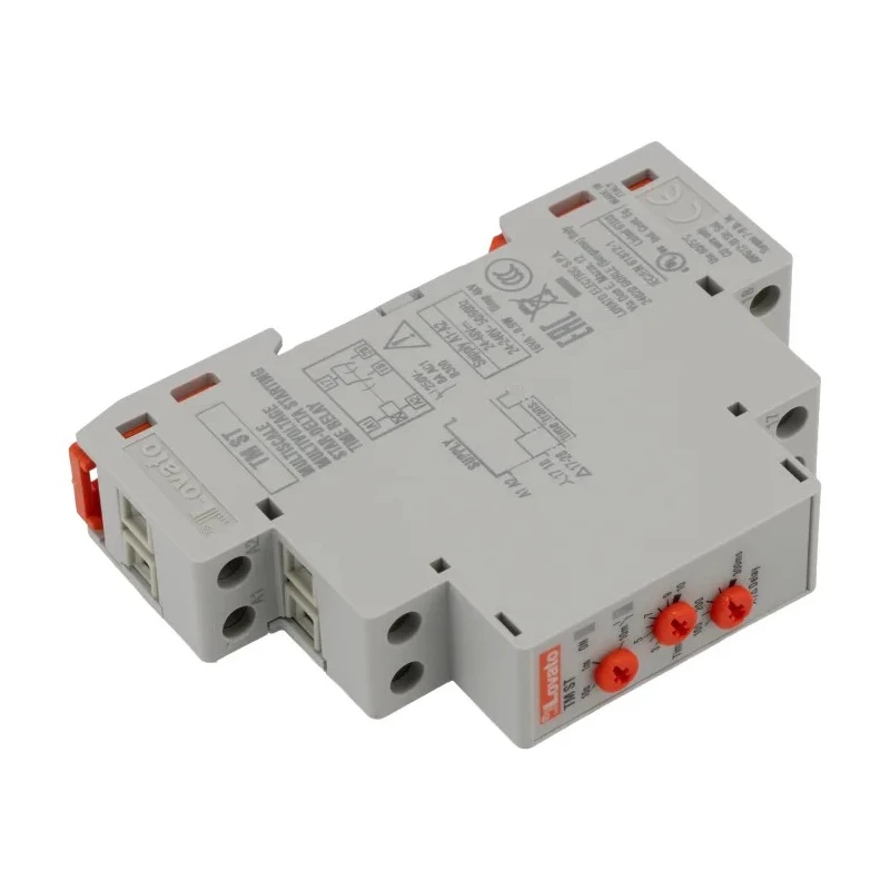 RS PRO TM Series DIN Rail Timer Relay, DPST, 2-Contact, 24 to 48 V dc 24V ac, 240 V ac, 0.1 s to 10 min, Valve Function TMST