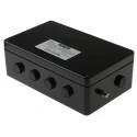 CE-TEK Black Glass Reinforced Polyester Junction Box IP66 26 Terminals ATEX Certified 260x160x90 mm CEP261690PA