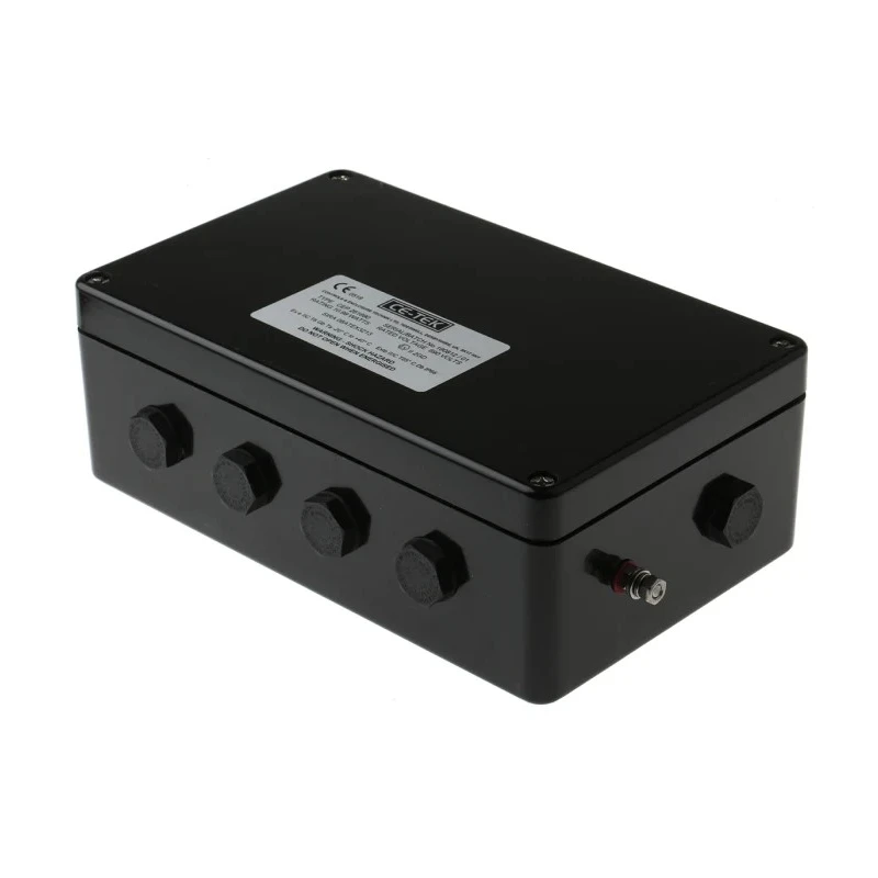 CE-TEK Black Glass Reinforced Polyester Junction Box IP66 26 Terminals ATEX Certified 260x160x90 mm CEP261690PA