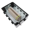 CE-TEK Black Glass Reinforced Polyester Junction Box IP66 26 Terminals ATEX Certified 260x160x90 mm CEP261690PA