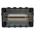 CE-TEK Black Glass Reinforced Polyester Junction Box IP66 26 Terminals ATEX Certified 260x160x90 mm CEP261690PA