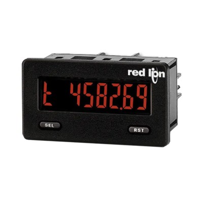 Red Lion Hour Meter 7 Digit LCD Panel Mount 28V DC, Screw Connection, No Reset CUB5T