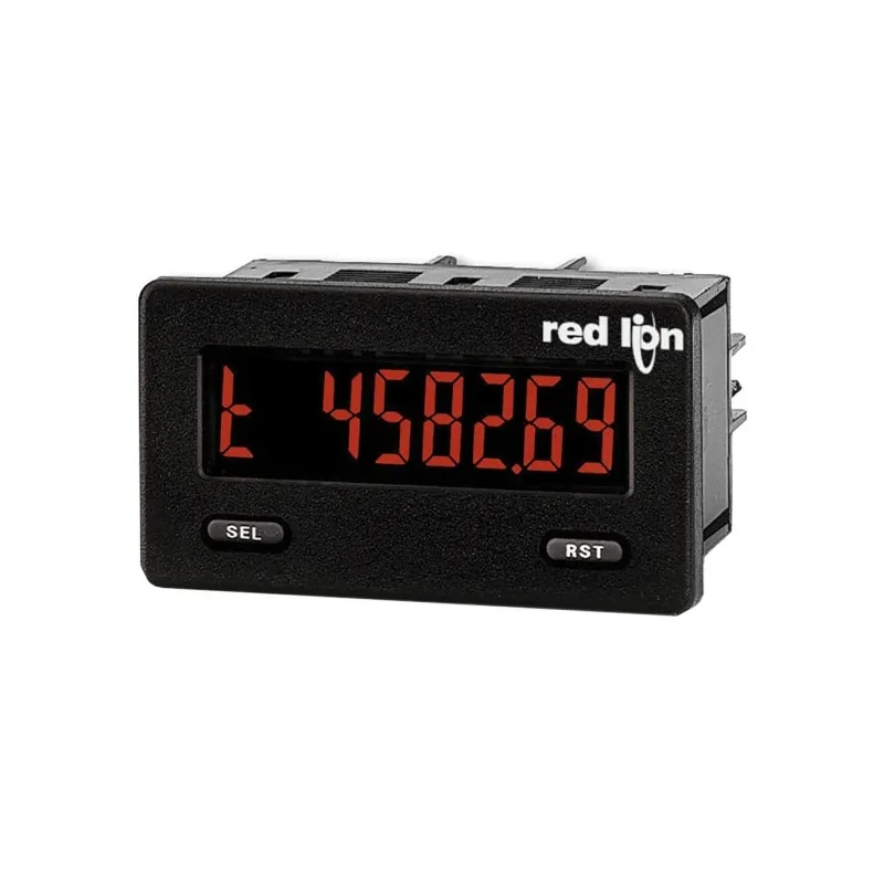Red Lion Hour Meter 7 Digit LCD Panel Mount 28V DC, Screw Connection, No Reset CUB5T