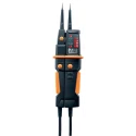 Testo LED LCD Voltage Tester 12-690V AC/DC, Continuity Check, Battery Powered Aurix 0590 7503