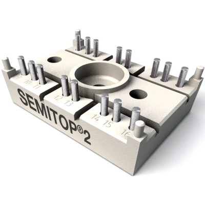 Semikron Danfoss Dual Thyristor Module 1600 V, 18 A, 100 mA, 370 A, 2.4 V SK 100 KQ 16