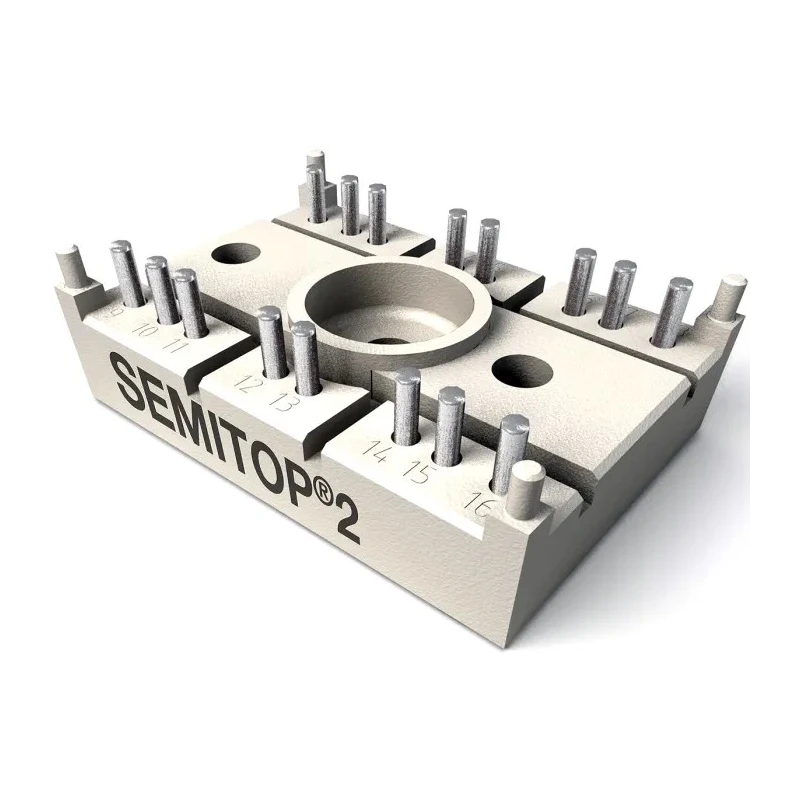 Semikron Danfoss Dual Thyristor Module 1600 V, 18 A, 100 mA, 370 A, 2.4 V SK 100 KQ 16