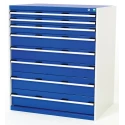 Bott Drawer Storage Unit 8 Steel Blue Grey 1.2 m x 1.05 m x 750 mm 40029031.11v