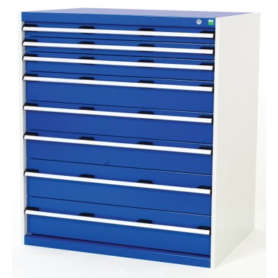 Bott Drawer Storage Unit 8 Steel Blue Grey 1.2 m x 1.05 m x 750 mm 40029031.11v