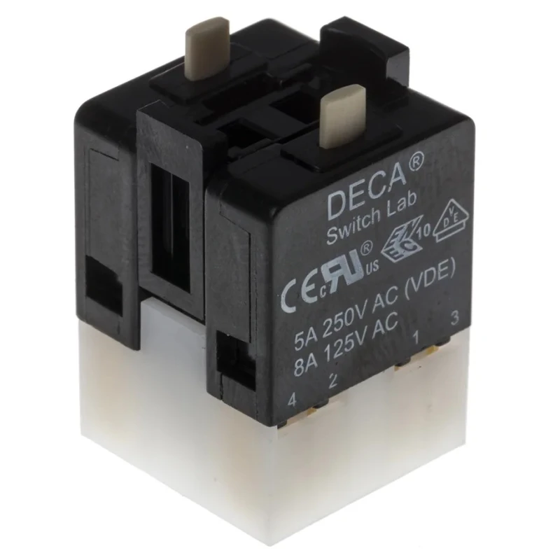 RS PRO Push Button Contact Block for Use with 16 mm Switches 250 V AC, 2 NO/2 NC 905-9852