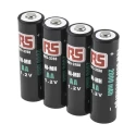 RS PRO Rechargeable AA Nickel Metal Hydride Battery, 2 Ah Capacity, 1.2 V Nominal Voltage - Pack of 4 905-3788
