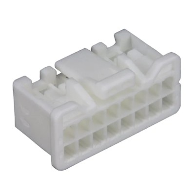 JST PUD Female Connector Housing, 2 mm Pitch, 16 Way, 2 Row, PCB Mount, Polybutylene Terephthalate Material PUDP-16V-S