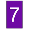 HellermannTyton Ovalgrip Pre-Printed Slide-On Cable Marker White Legend 7 Violet Marker 6.3mm Max 901-10650 906-4775-VT
